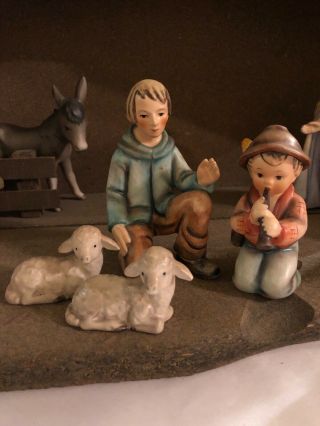 Goebel Hummel Nativity Set Number 214 Christmas Vintage 1960s 16 Piece W Germany 12