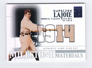 Napoleon Lajoie 2002 Topps Tribute Milestone Materials Mm - Nl Sp 6/14 Rare