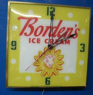 Vintage Pam Lighted Advertising Borden 