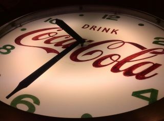 Rare Large Vintage Coca - Cola Round Domed Clock Coke Pepsi 7up Dr.  Pepper 22.  5” 4