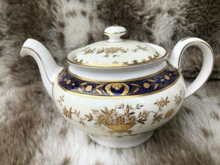 Vintage Minton Dynasty Cobalt Blue Tea Pot Rare
