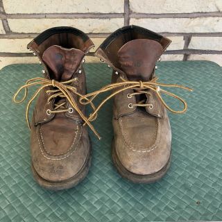 Vintage Red Wing Leather Work Boots 10 1/2” 10.  5” B