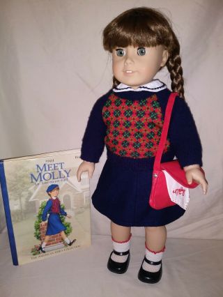 Vintage Molly McIntire American Girl Pleasant Company Doll Retired tight limbs 2