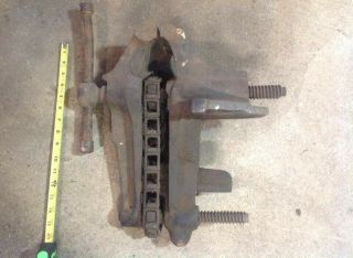 Fisher No.  2 Chain Double Screw Vise Rare Blacksmith Fisher & Norris 2