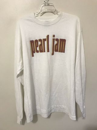 Men’s Size Xl 1993 Pearl Jam Album Release Long Sleeve Vintage Vs T - Shirt