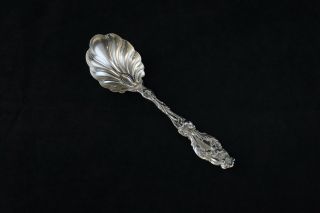 Whiting Division Lily Sterling Silver Sugar Spoon - No Mono