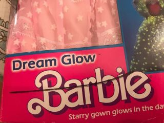 Dream Glow Barbie Vintage 1647 Mattel Starry Gown Glows NRFB 7