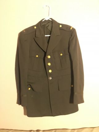 Ww2 Era Officer Jacket With Matching Garrison Caps