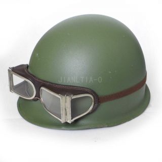 PLA Chinese Military Type 59 Pilot Goggles Cover Leather 5