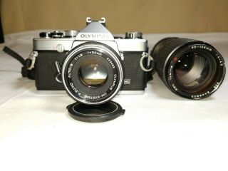 Vintage Camera Olympus Om - 1n,  2 Lenses,