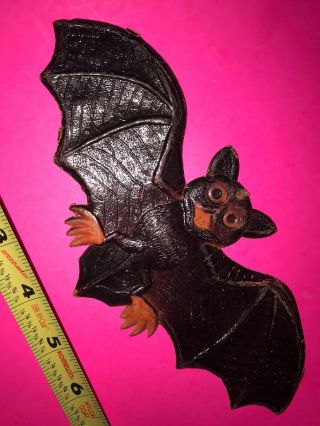 Halloween Vintage Bat Very Old Pulp Spooky German Germany Diecut Read 2