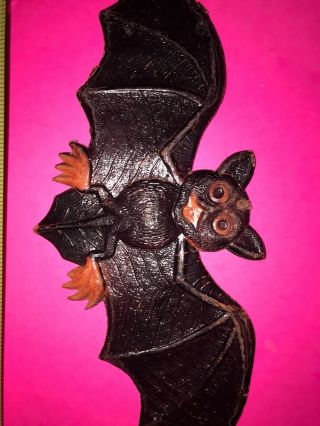Halloween Vintage Bat Very Old Pulp Spooky German Germany Diecut Read 3