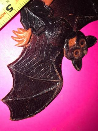 Halloween Vintage Bat Very Old Pulp Spooky German Germany Diecut Read 9