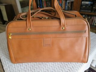Hartmann Leather Luggage Carry - On Duffle Bag,  Very Rare,  Pristine
