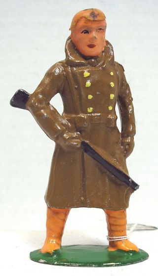 Vintage Dimestore Figures - Barclay 736 Soldier Sentry (b71)