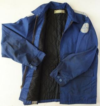 VINTAGE PAN AM JFK Mechanic ' s Winter Coat with Quilted Lining. 2