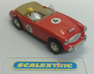SCALEXTRIC Tri - ang Vintage 1960 ' s C74 AUSTIN HEALEY 3000 4 in RED (LOVELY) 3
