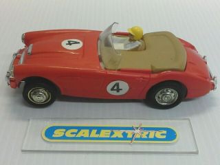 SCALEXTRIC Tri - ang Vintage 1960 ' s C74 AUSTIN HEALEY 3000 4 in RED (LOVELY) 5