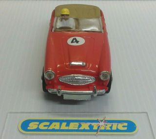 SCALEXTRIC Tri - ang Vintage 1960 ' s C74 AUSTIN HEALEY 3000 4 in RED (LOVELY) 6