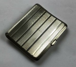 Vintage Solid Silver Cigarette Case 92g - Hallmarked 1923