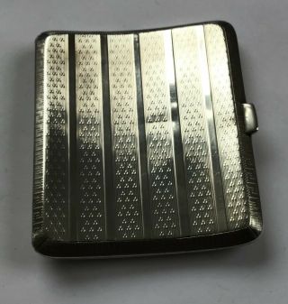 Vintage Solid Silver Cigarette Case 92g - Hallmarked 1923 2