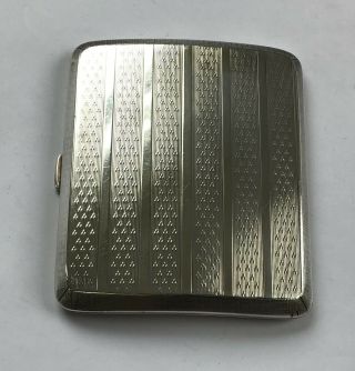 Vintage Solid Silver Cigarette Case 92g - Hallmarked 1923 4