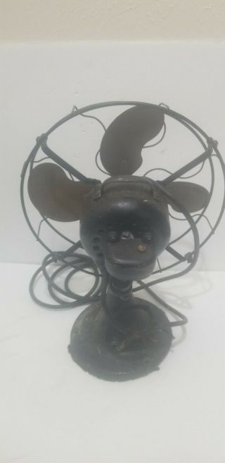 Vintage Antique Emerson Electric Fan,  Brass Blades 4