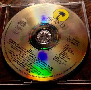U2 - ' October 1991 ' MEGA RARE 4 trk Promo CD in unique picture sleeve 3