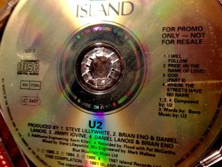 U2 - ' October 1991 ' MEGA RARE 4 trk Promo CD in unique picture sleeve 6