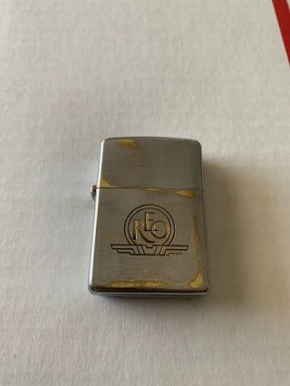 Vintage Reo Motor Company Zippo Lighter,  C1940s,  Three Barrel Hinge.  2032695.