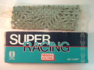 Regina Extra Racing Chain / Nos Vintage - 5/6/7/8 - Spd - 114 Links - Nib