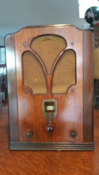 Vintage Westinghouse Columette Wr - 10a Am Radio Perfect For Restoration
