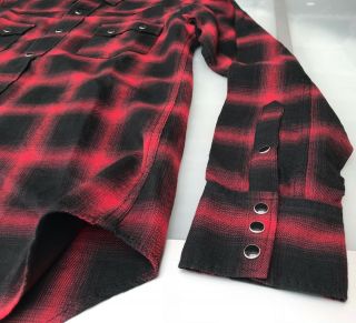 Rare & Great Saint Laurent AW15 Hedi Slimane Plaid Nashville Western Shirt 6