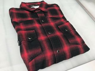 Rare & Great Saint Laurent AW15 Hedi Slimane Plaid Nashville Western Shirt 8