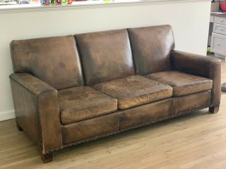 Vintage Ralph Lauren Leather Sofa