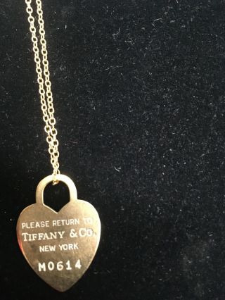 Heart Return To Tiffany 14k Tag - Vintage