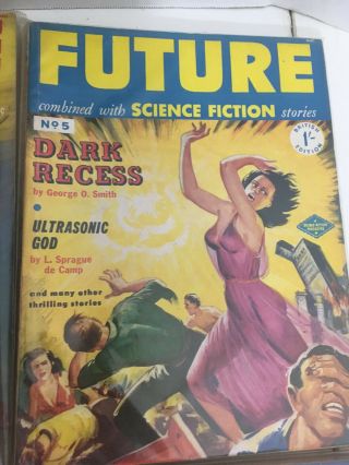 Set of 9 Future Science Fiction Magazines All 1950s Vintage Pulp UK/US Hybrids 4