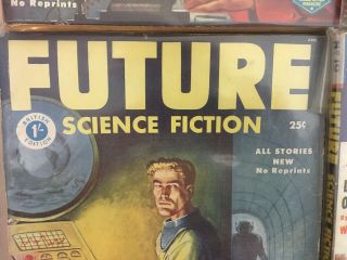 Set of 9 Future Science Fiction Magazines All 1950s Vintage Pulp UK/US Hybrids 6