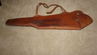 Vintage Brauer Bros Mfg Co.  Thick Leather Fur Lined Gun Case 39 SW 3