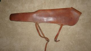 Vintage Brauer Bros Mfg Co.  Thick Leather Fur Lined Gun Case 39 SW 6