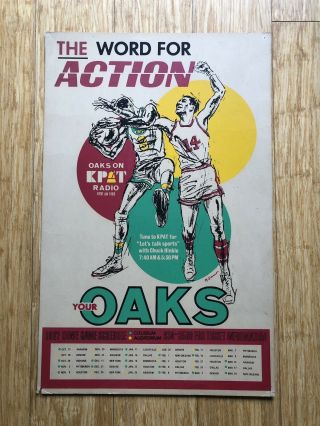 Vintage 1967 Oaks Norcal Basketball Team