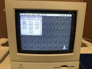 Vintage Apple Macintosh 12” Rgb Display Monitor M1299 Macintosh Lc 
