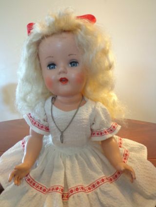 20 " Hard Plastic Vintage Doll 1950s Raving Beauty Artisan Doll Co.