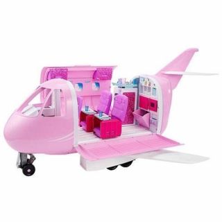 Mattel Barbie Pink Passport Glamour Vacation Jet Airplane Plane Dmr53