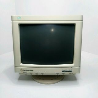 Vintage Gateway 2000 Crystalscan Monitor Lx1451 13 " Pc Crt Retro Gaming 1994