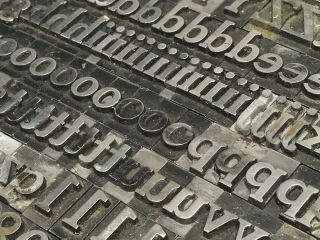Cheltenham Bold 48 Pt - Letterpress Type - Vintage Metal Lead Sorts Font Fonts