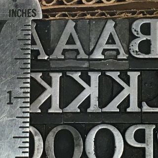 Cheltenham Bold 48 pt - Letterpress Type - Vintage Metal Lead Sorts Font Fonts 4