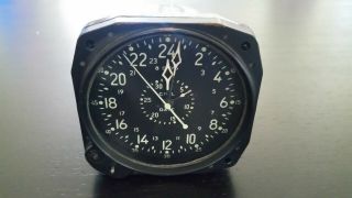 Waltham Military Aircraft Plane Clock 8 Day Clock Cdia Us Navy Cockpit Vintage