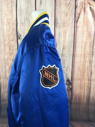 Vintage Starter Buffalo Sabres Snap Up NHL Ice Hockey Jacket Size Large 80’s 4