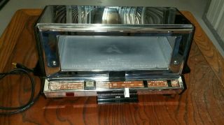 Vintage Ge General Electric Deluxe Toaster Oven Toast - R - Oven Chrome 473 A